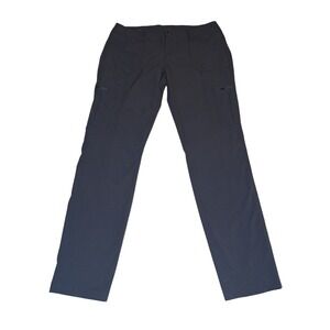 Kuhl Women's Hiking Pants 10R Straight Leg Free Flex Cargo Zip Pockets Navy Blue